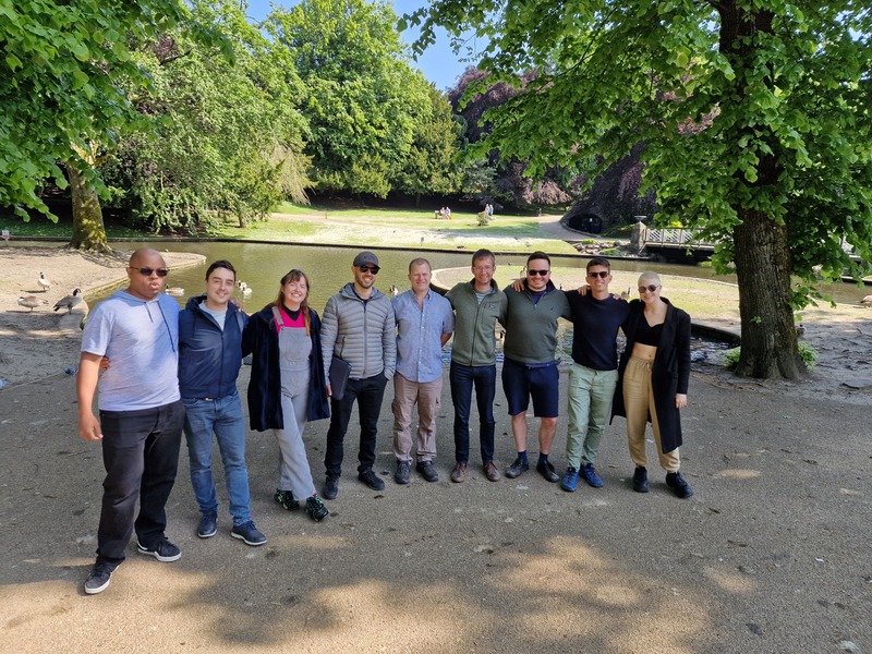 Team members at Buxton meetup