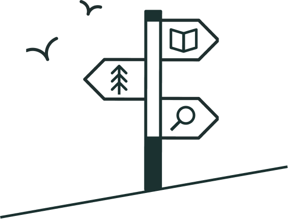 Signpost With Line Logo