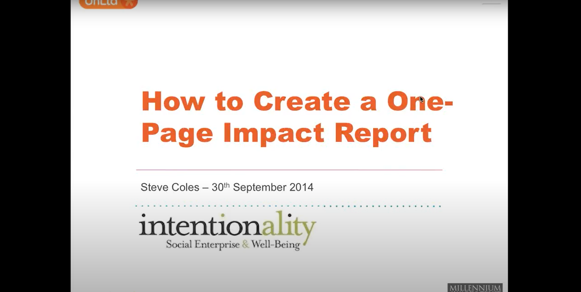 How To Create A One Page Impact Report